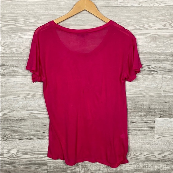 Express Hot Pink Tee Shirt - Picture 6 of 7